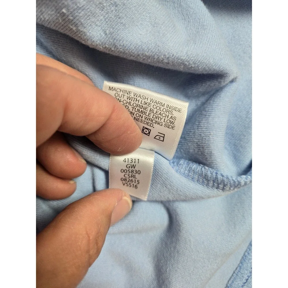 Hanna Andersson Girls Blue‎ Terry Cloth Hooded Dress Swim Coverup Size 100 4t